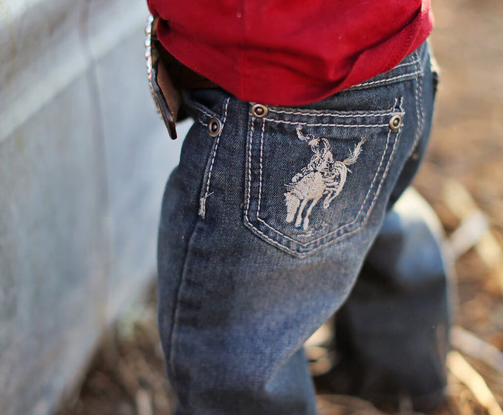 Infant & Toddler Boys Western Jeans