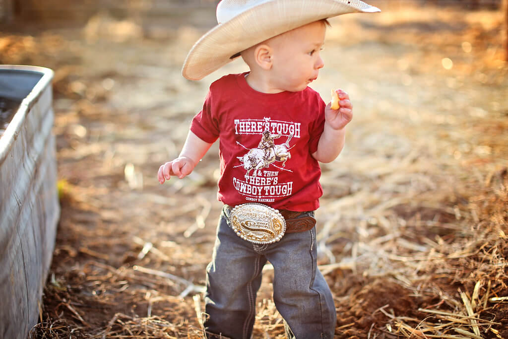 Infant Toddler Boy's Western T-Shirts Cowboy Hardware