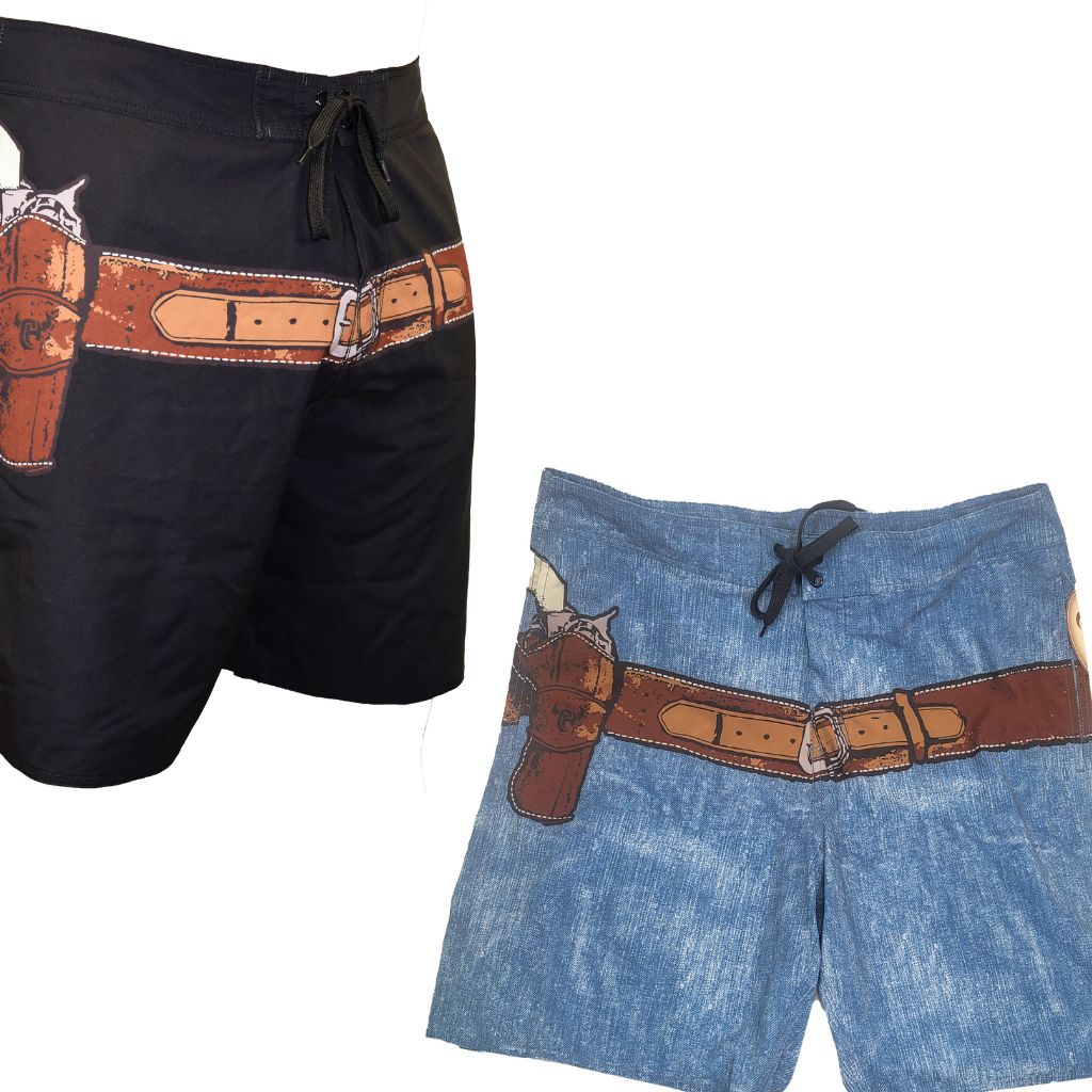 Men's western board shorts from Cowboy Hardware