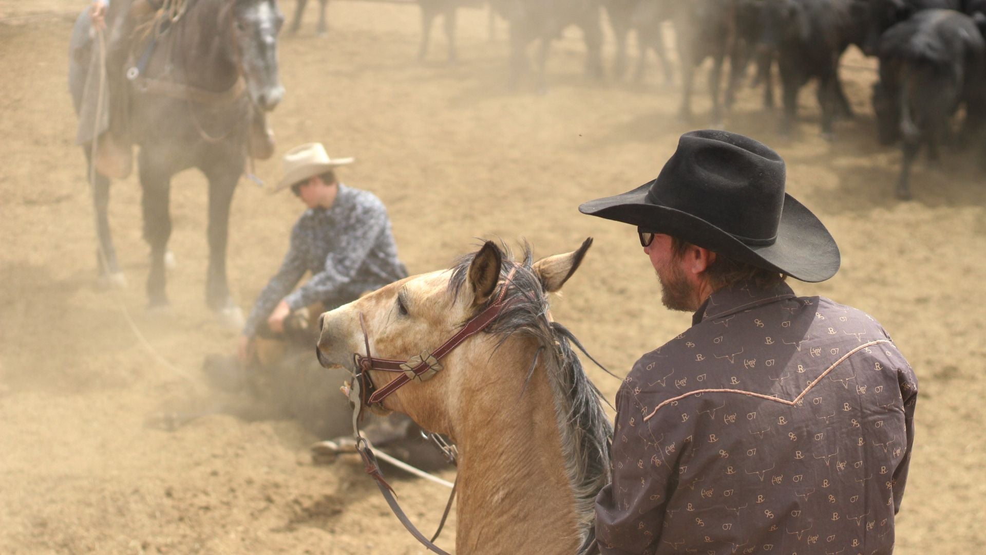 Cowboys roping in men's western shirts from Cowboy Hardware