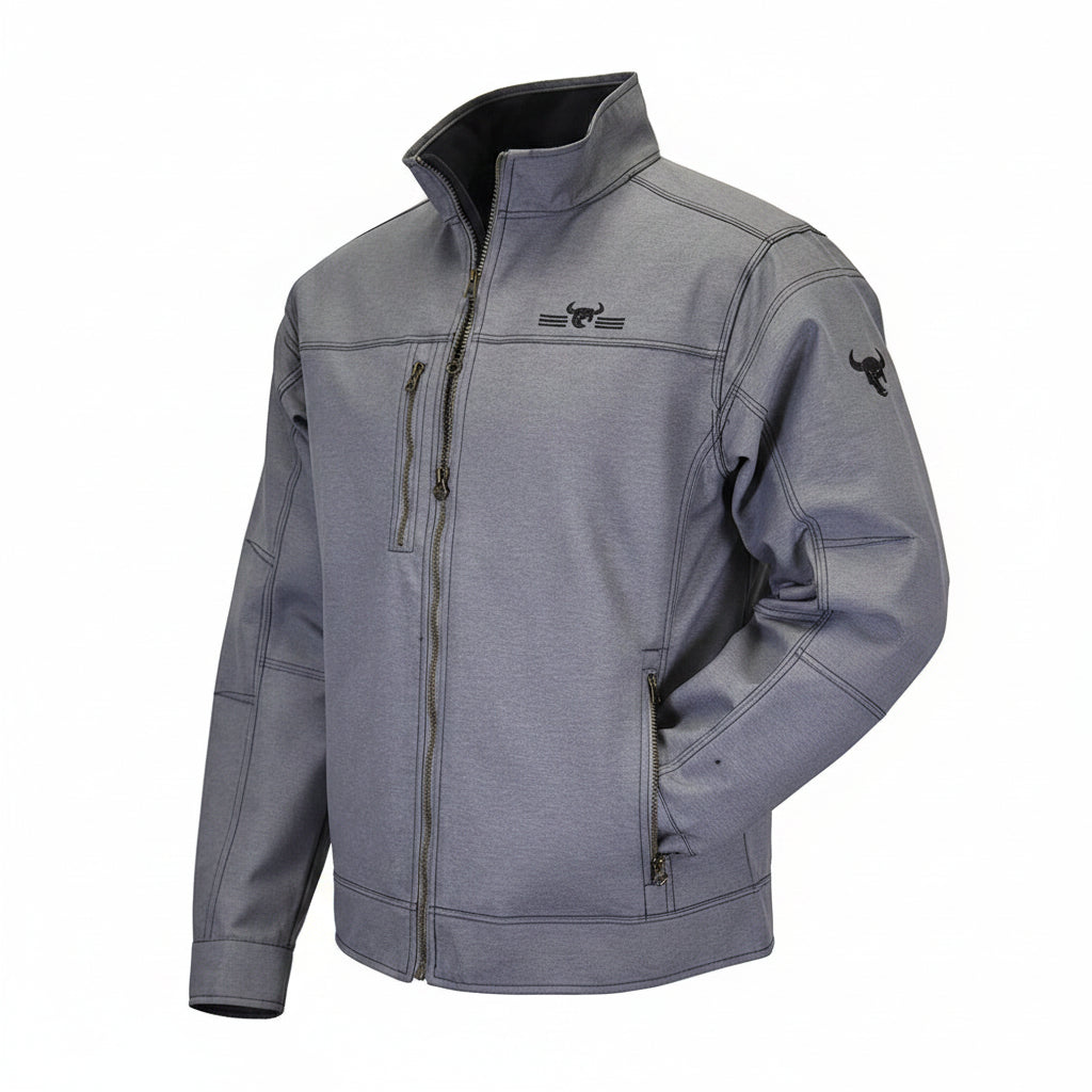 Men's Cowboy Hardware Charcoal "Bar CH" Tech Jacket