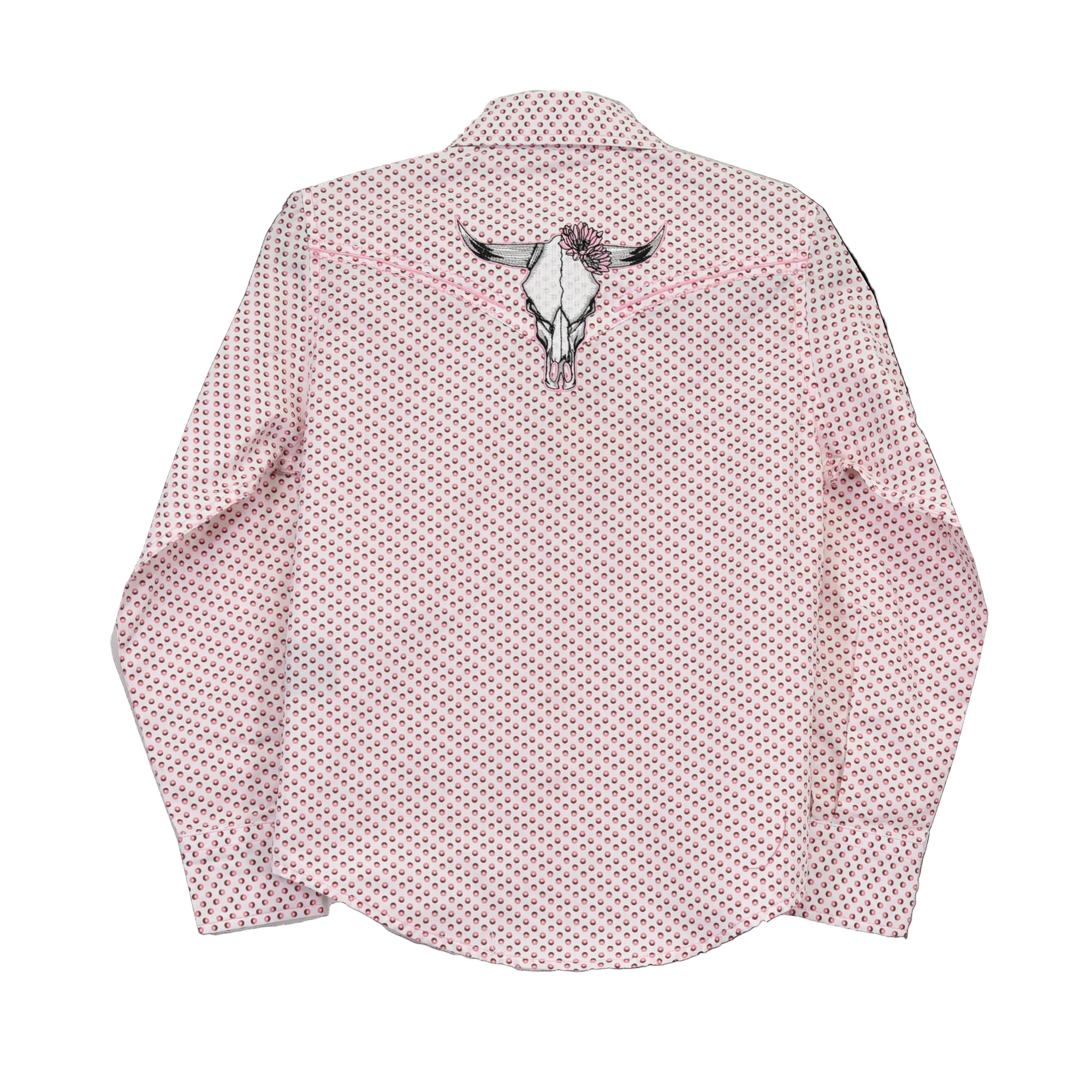 Youth Girl's CH Pink "Donut" Long Sleeve Western Shirt