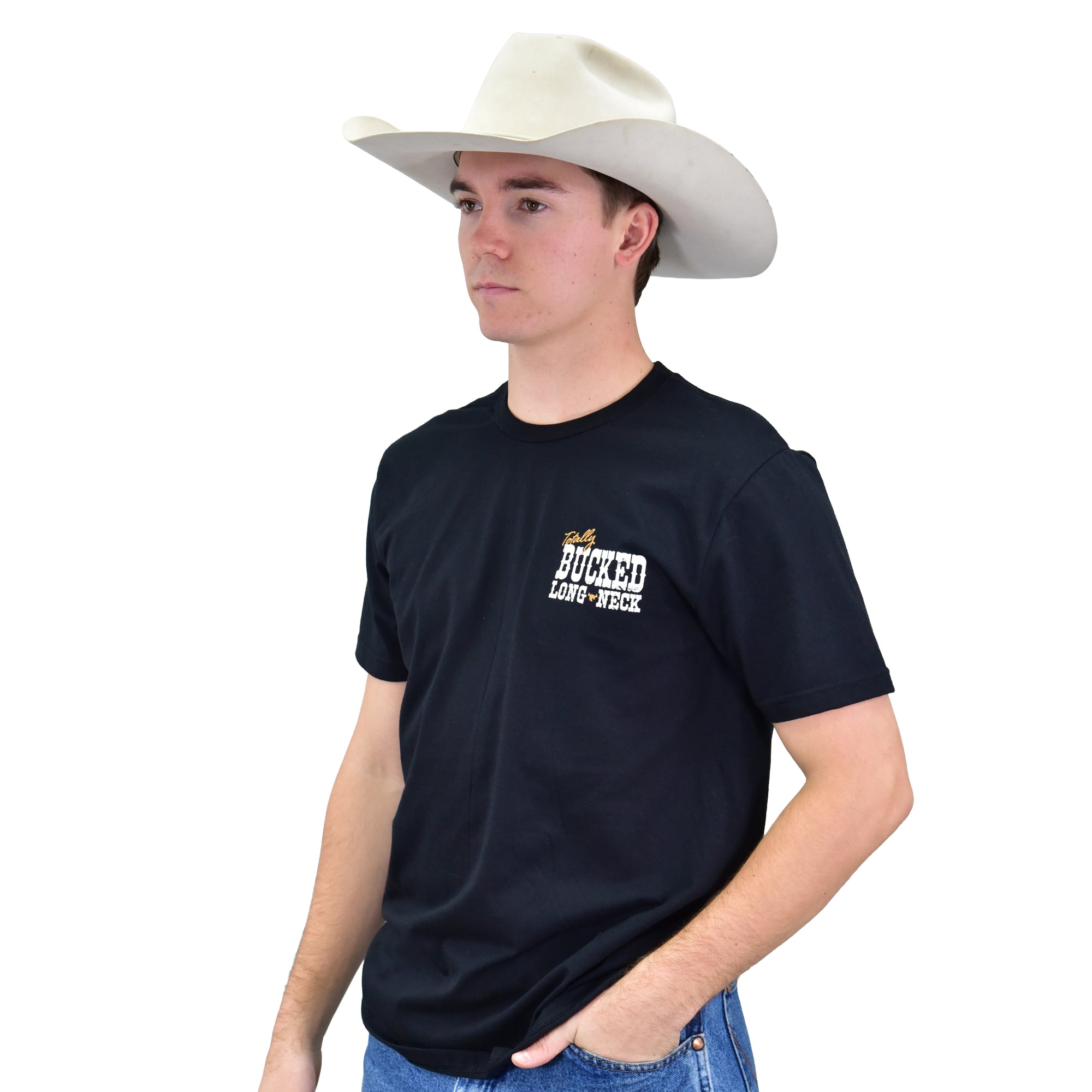 Men's CH Black "Totally Bucked" Short Sleeve T-Shirt