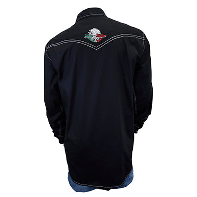 Men's Cowboy Hardware Black "Solid" Long Sleeve Western Shirt