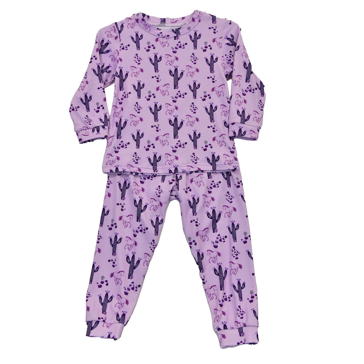 Youth Girl's CH Purple "Horse & Cacti" Playset/Pajamas