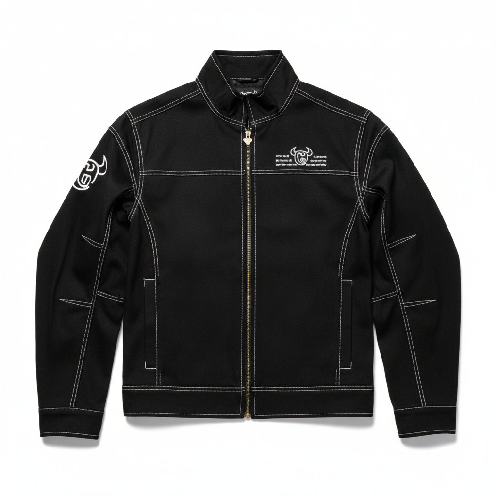 Men's Cowboy Hardware "Barb CH" Black Canvas Jacket