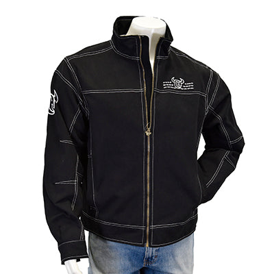 Men's Cowboy Hardware "Barb CH" Black Canvas Jacket