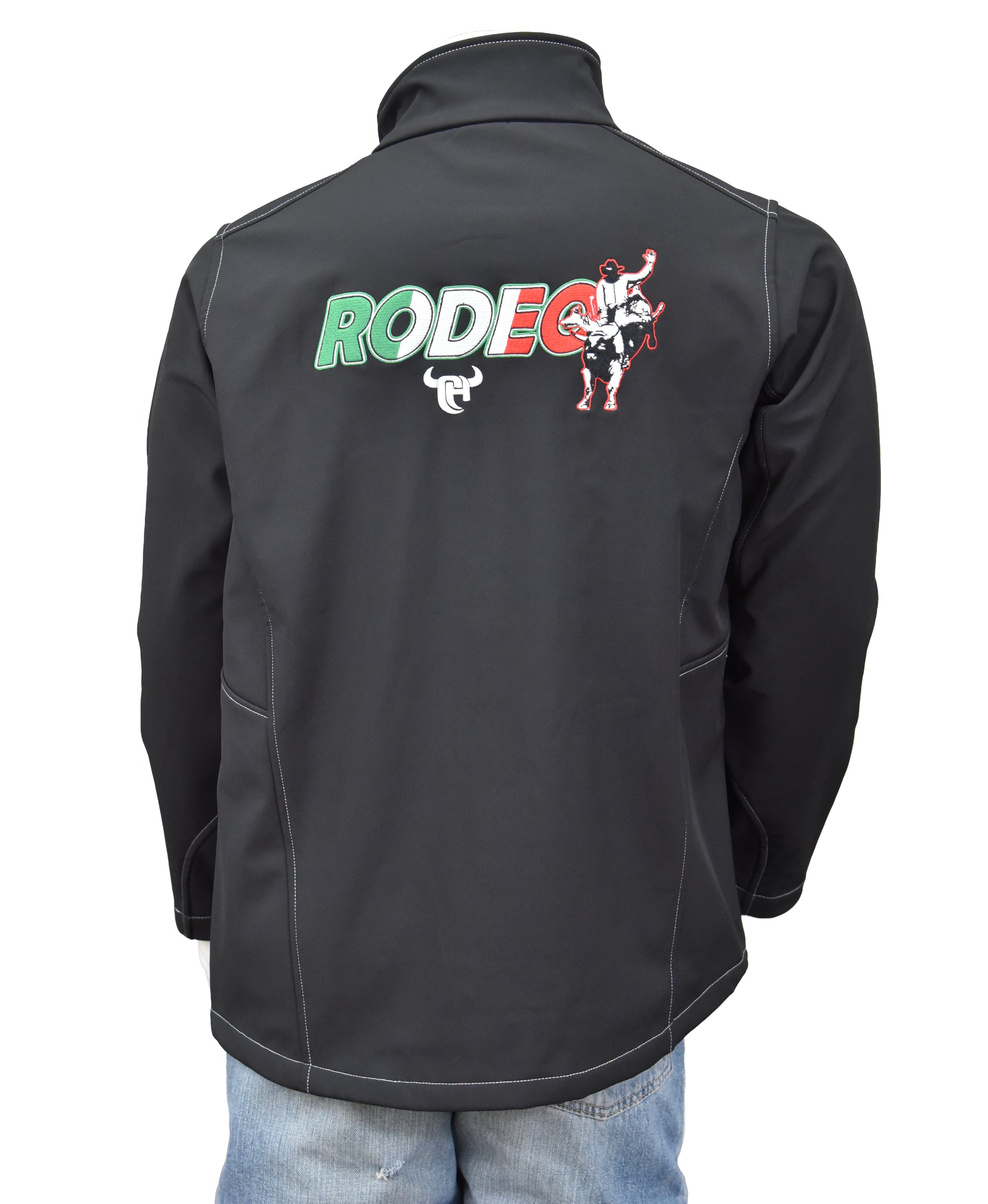 Men's Cowboy Hardware Black "MX Rodeo Cowboy" Poly Shell Jacket