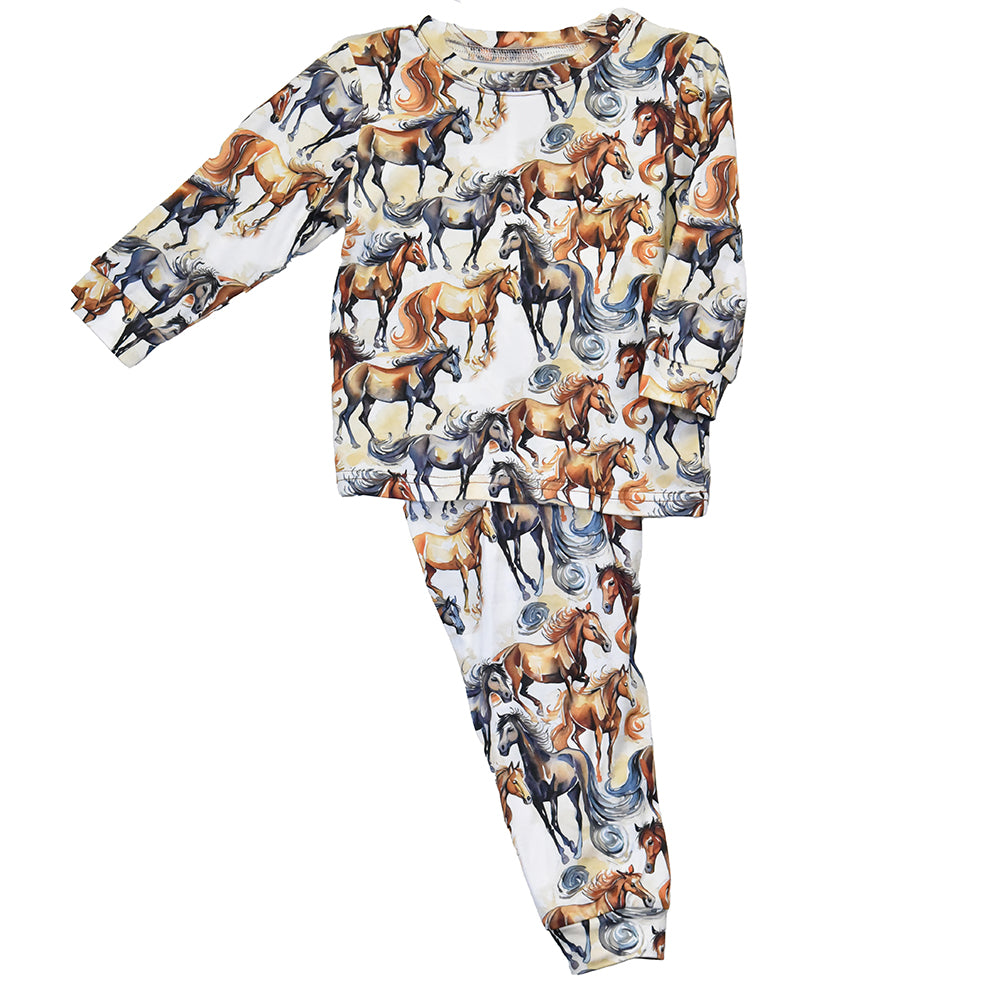 Youth Girl's CH Natural "Wild Horse" Playset/Pajamas