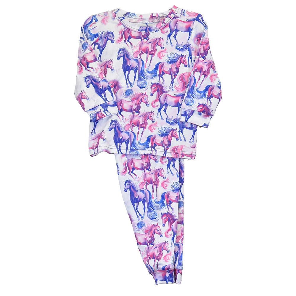 Youth Girl's CH Purple "Wild Horse" Playset/Pajamas