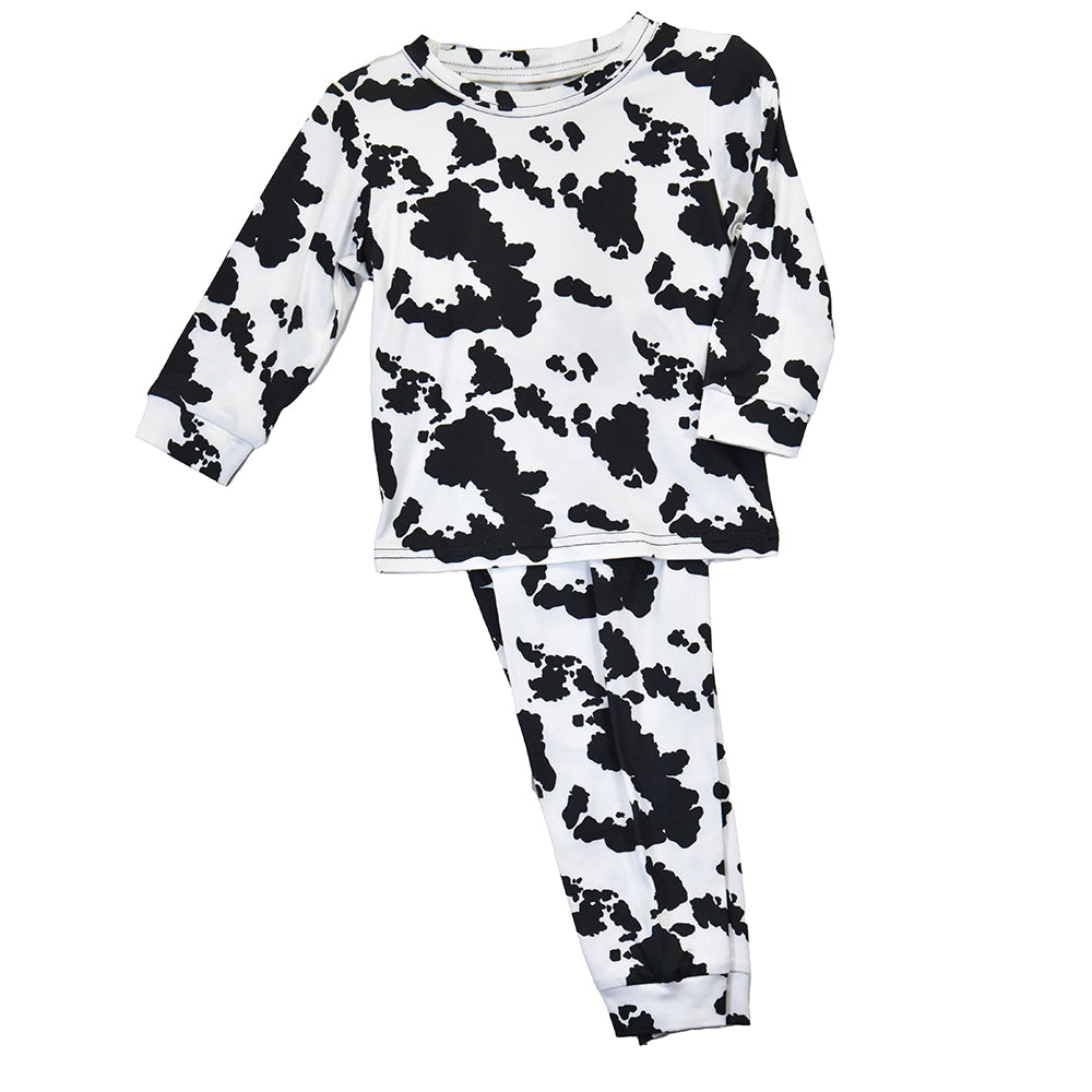 Youth Girl's CH Black "Cow Print" Playset/Pajamas