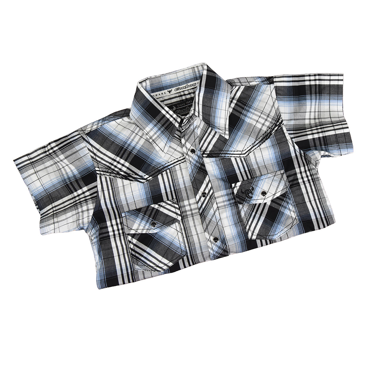 Youth Boy's CH Black "Hermosillo Gradient" Short Sleeve Western Shirt