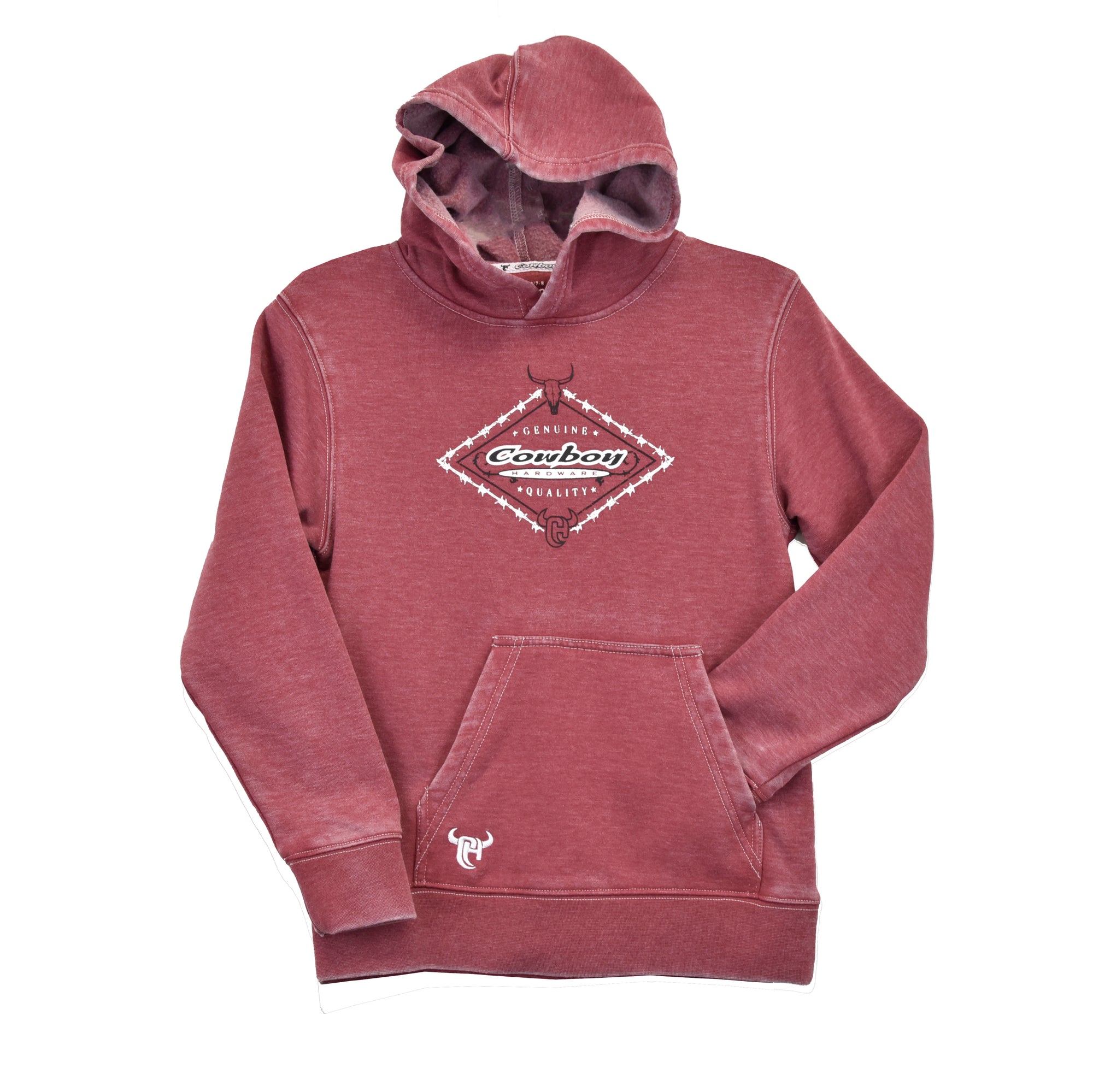 Toddler Boy's CH Heather Red "Genuine Quality" Fleece Hoodie