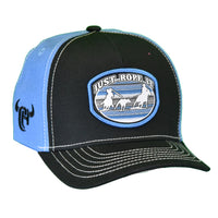 Boy's Black "Just Rope It" Baseball Cap from Cowboy Hardware
