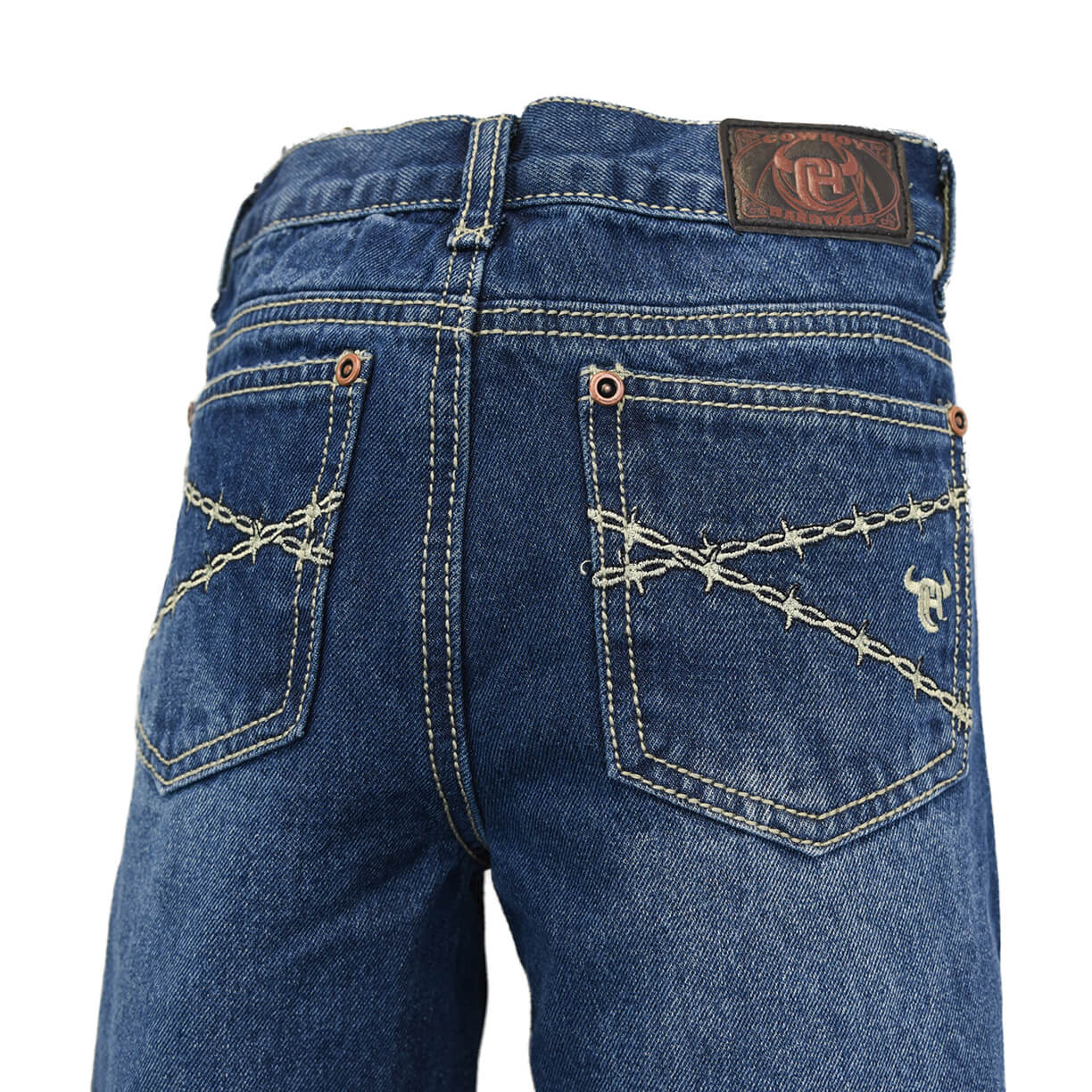 Boy's Cowboy Hardware Medium Wash "CH Barbwire" Jeans