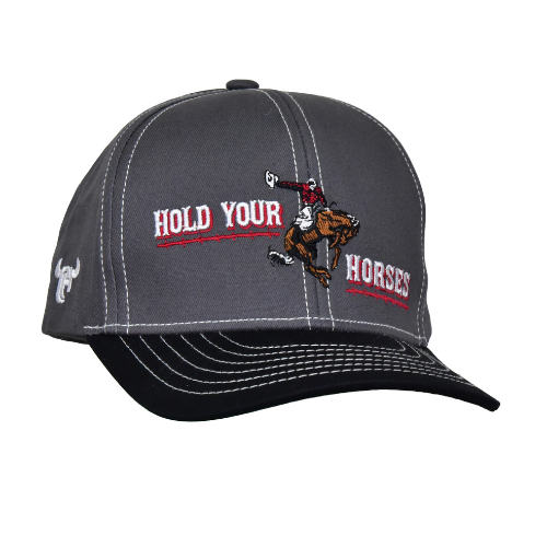 Boy's CH Charcoal "Hold Your Horses" Hat from Cowboy Hardware