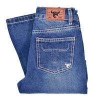 Boy's "Invisible 3D Skull" Medium Wash Jeans from Cowboy Hardware