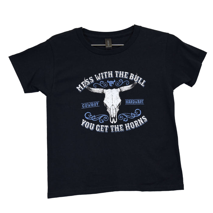 Boy's Mess with the Bull Sand Short Sleeve T-Shirt from Cowboy Hardware