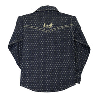 Boy's Muted Chevrons Black Long Sleeve Print from Cowboy Hardware