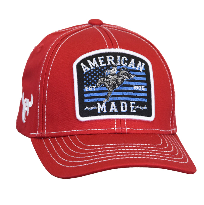 Boy's Red "American Made" Baseball Cap from Cowboy Hardware