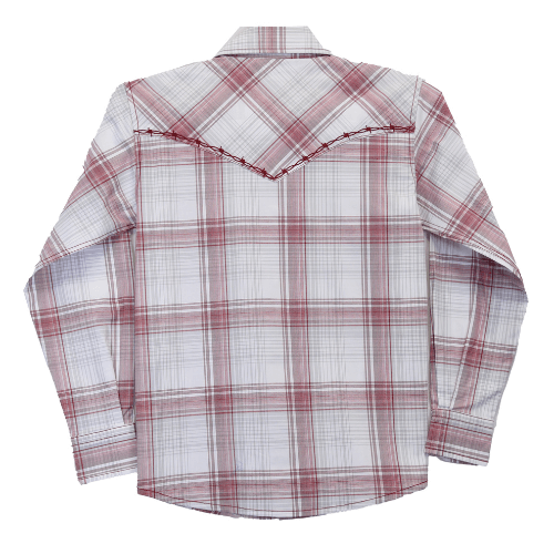 Boy's Red and White Gradient Long Sleeve Print from Cowboy Hardware