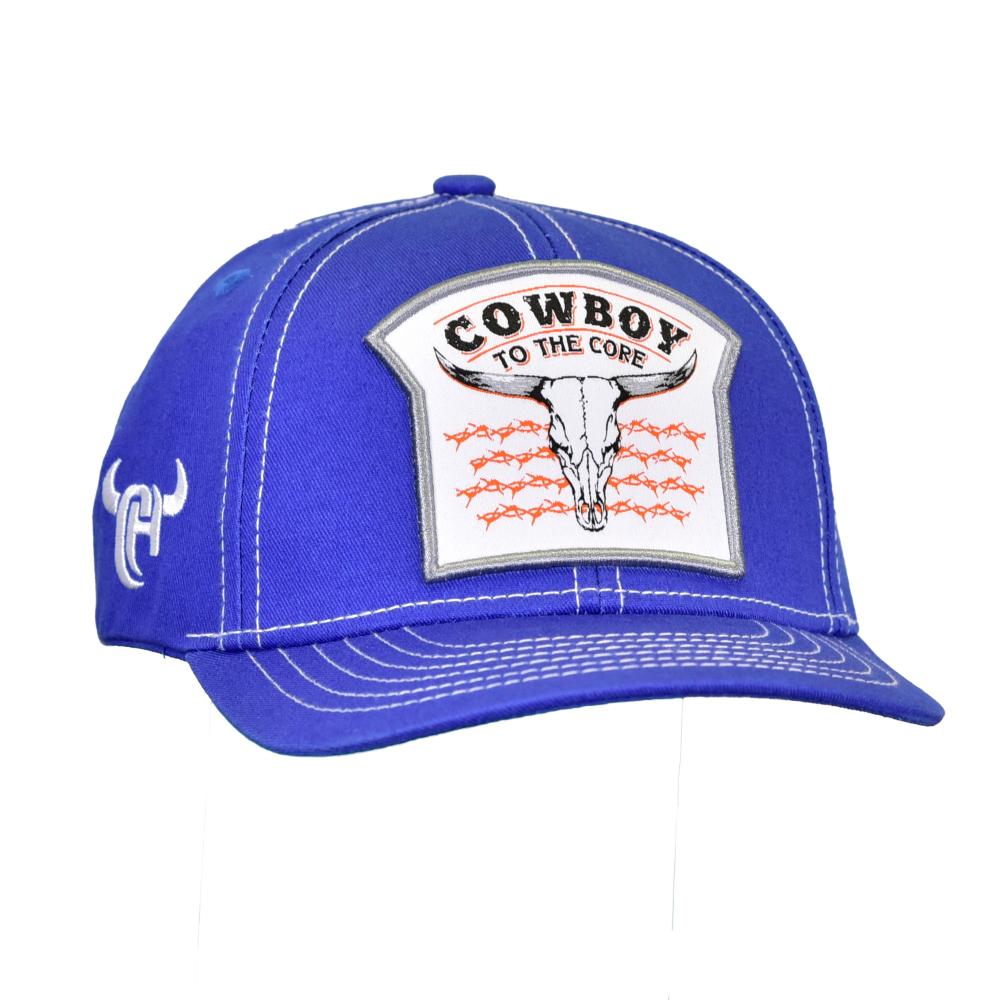Boy's Royal Blue "Cowboy To The Core" Baseball Cap from Cowboy Hardware