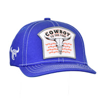 Boy's Royal Blue "Cowboy To The Core" Baseball Cap from Cowboy Hardware