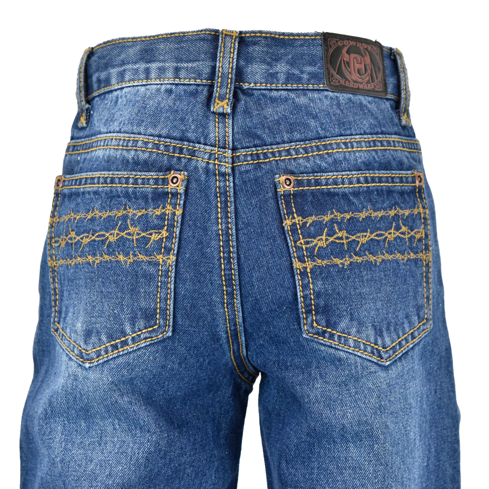 Boy's "Triple Barb" Medium Wash Jeans from Cowboy Hardware