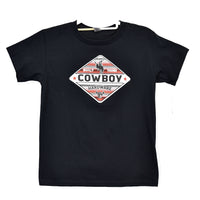 Boys Black Built Tough Short Sleeve T-Shirt from Cowboy Hardware