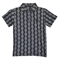 Boys Short Sleeve Tonal Aztec Black CH Polo from Cowboy Hardware