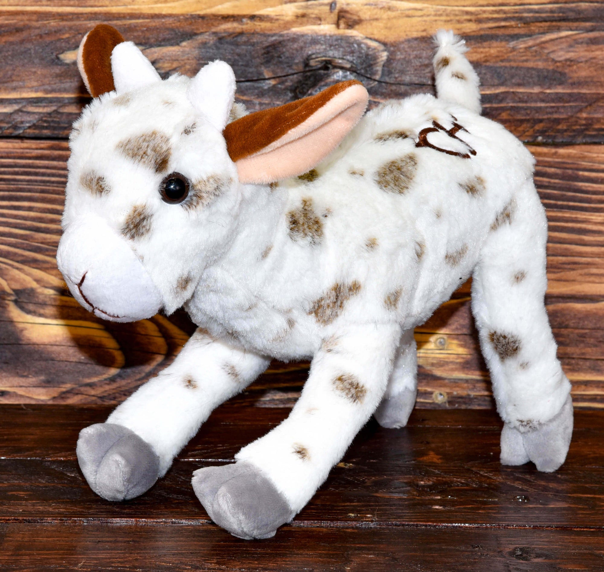 Cowgirl Hardware Plush Clyde the Spotted Goat