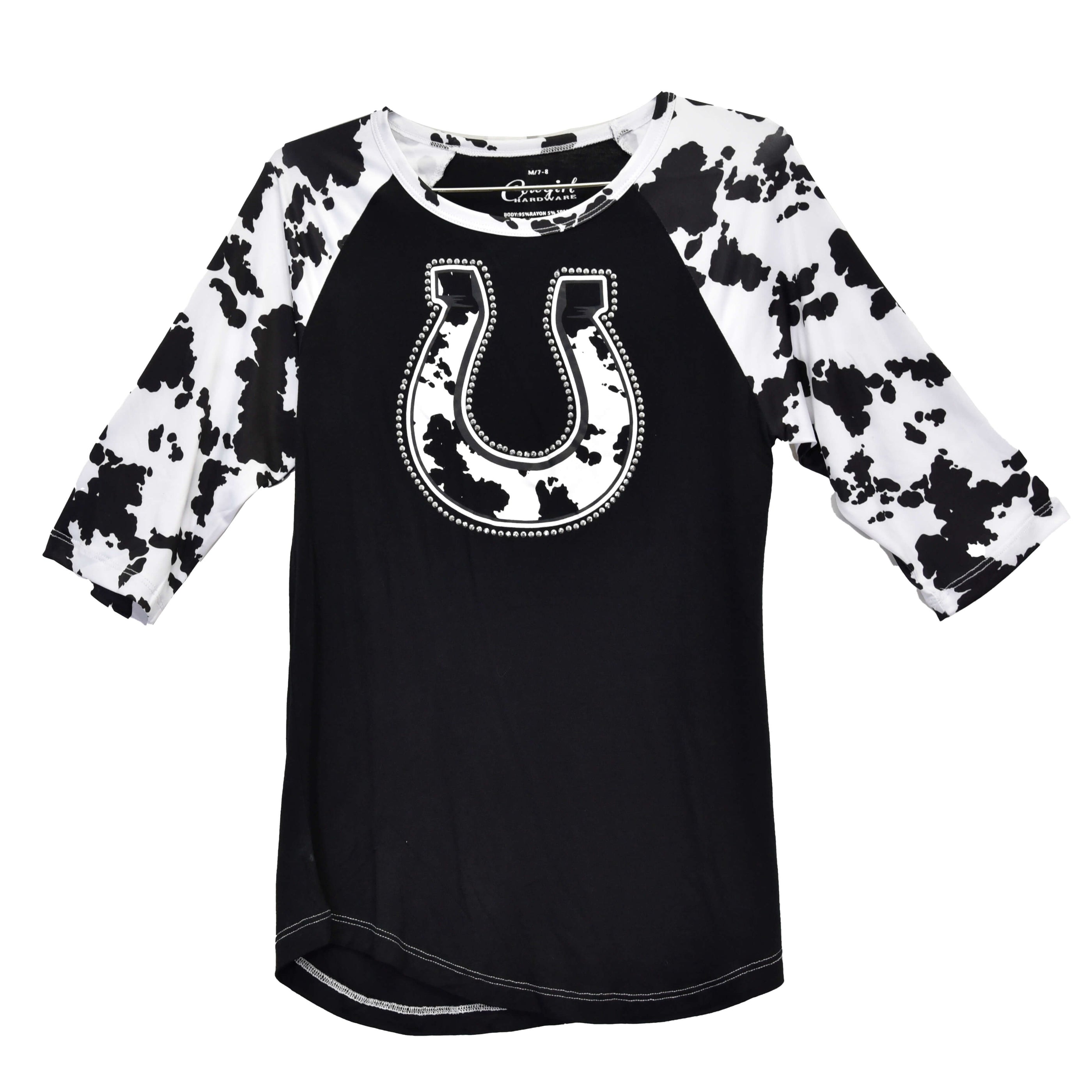 Girls Black Distressed Skull Accent PS Vest by Cowboy Hardware main image 0