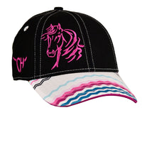 Girl's Cowgirl Hardware Black "Zag Serape Bella Horse" Cap - Velcro from Cowboy Hardware