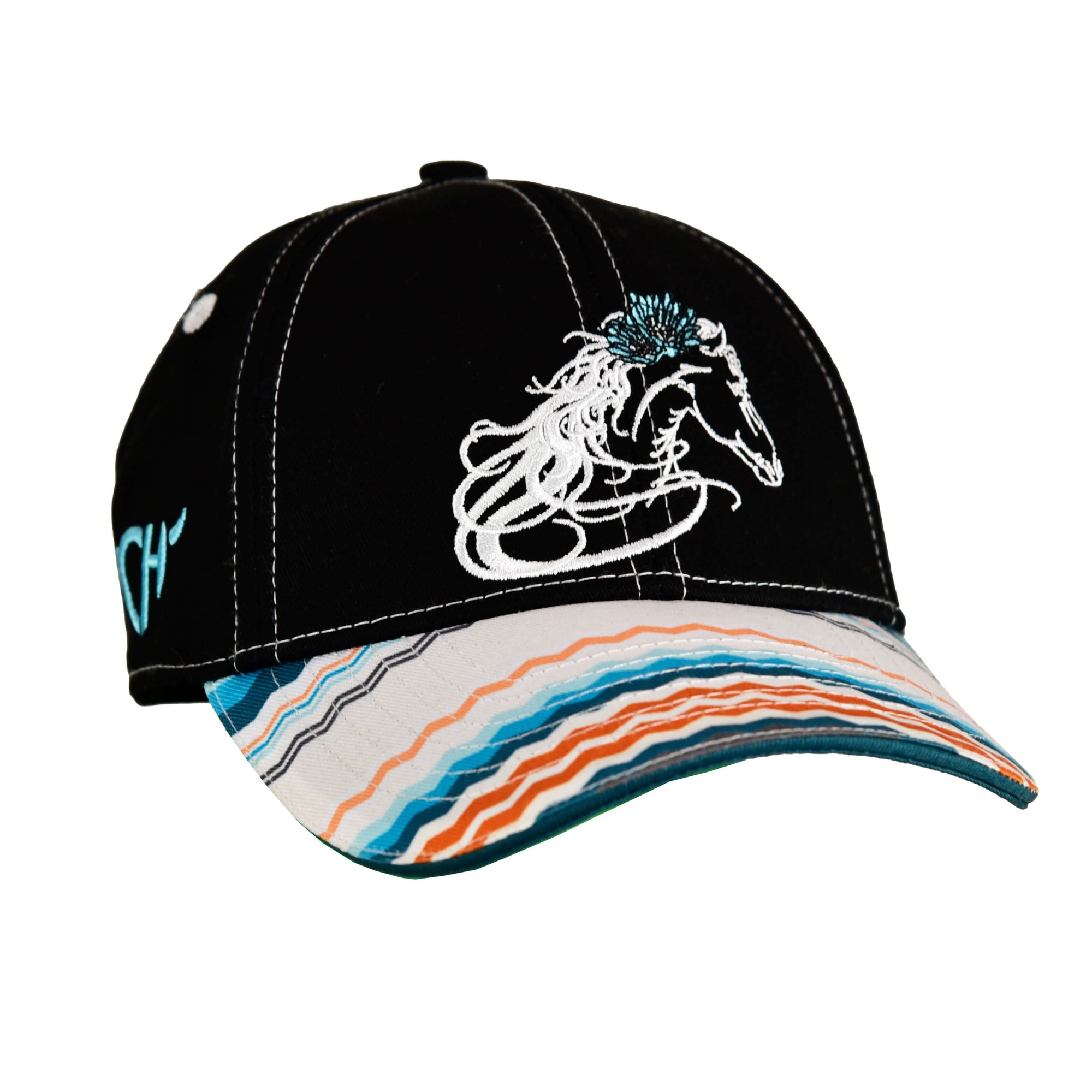 Girl's Cowgirl Hardware Black "Zag Serape" Cap - Velcro from Cowboy Hardware