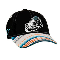 Girl's Cowgirl Hardware Black "Zag Serape" Cap - Velcro from Cowboy Hardware