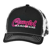Girl's Cowgirl Hardware Black "Cowgirl Cowhide" Hat from Cowboy Hardware
