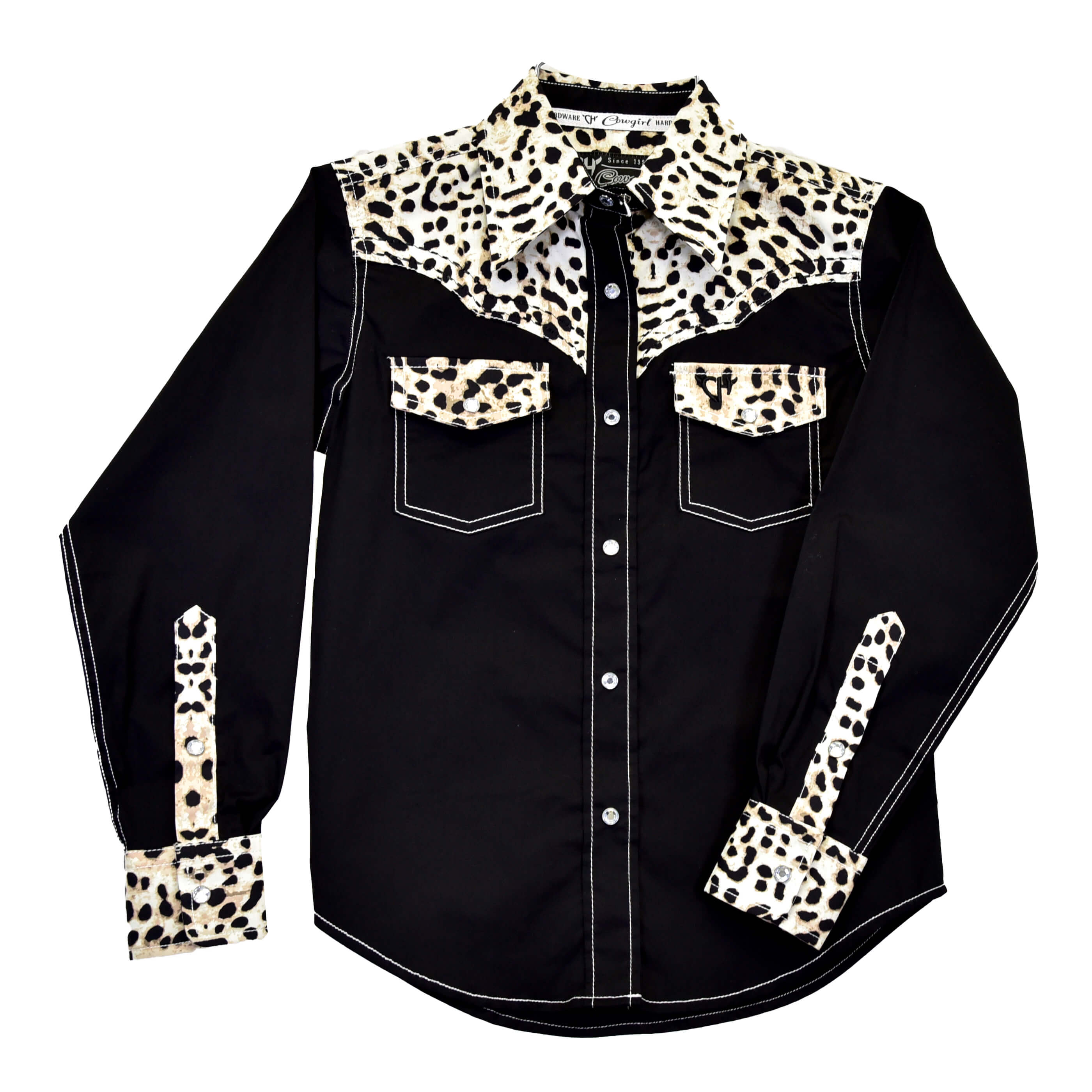 Girls Hombre L/S Print Romper or Shirt by Cowboy Hardware main image 1