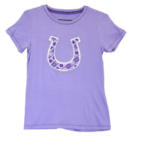 Girl's Cowgirl Hardware Liliac Bandana Horseshoe T-Shirt from Cowboy Hardware