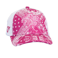 Girl's Cowgirl Hardware Pink "Triple Horse Bandana" Hat from Cowboy Hardware