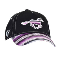 Girl's Cowgirl Hardware Purple "Serape Running Horse" Cap - Velcro from Cowboy Hardware