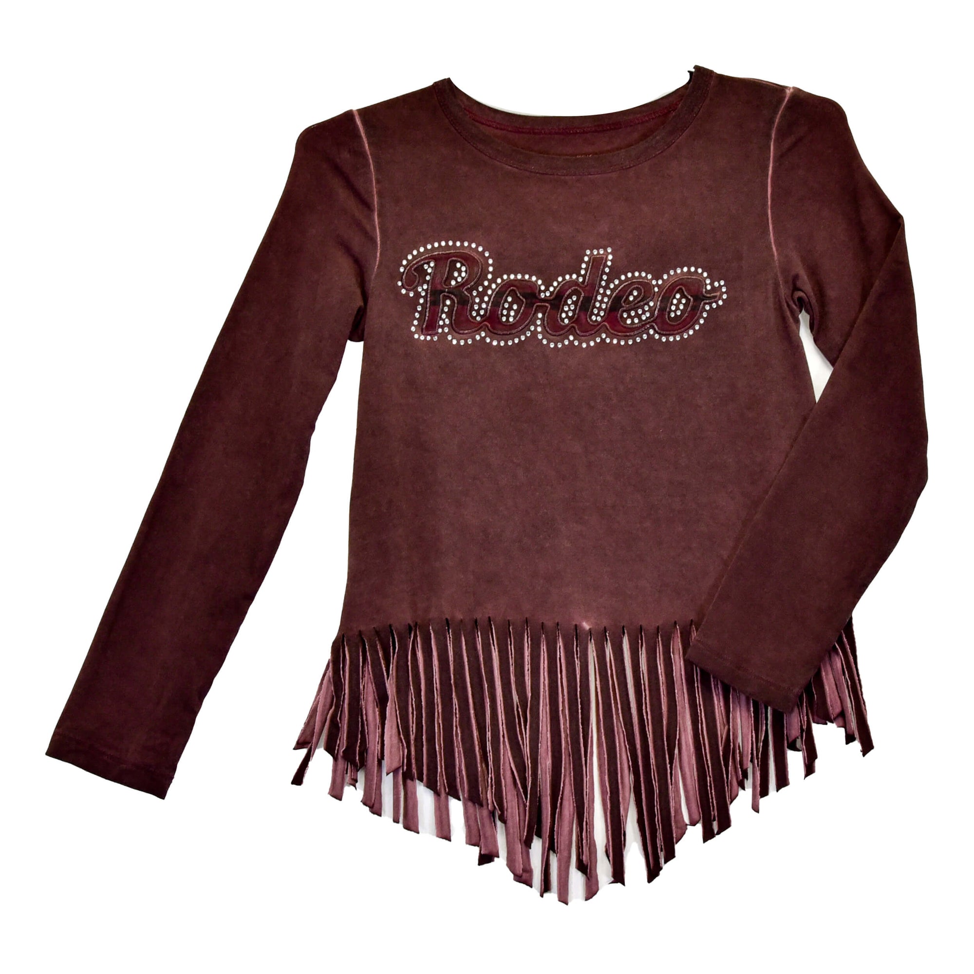 Girl's Cowgirl Hardware Sassy Rodeo Crew Fringe Bottom Long Sleeve from Cowboy Hardware