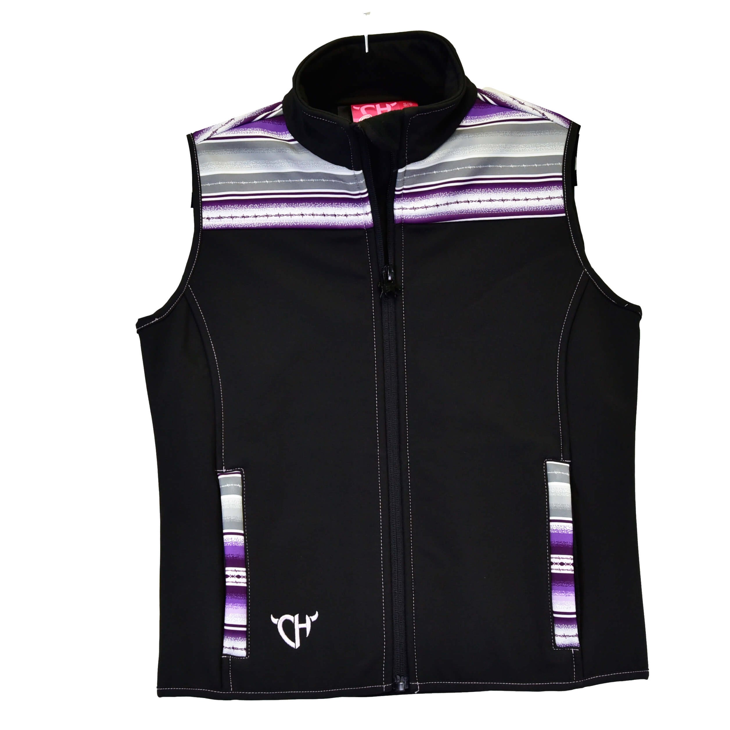 Girls Beautiful Horse Quilted Vest by Cowboy Hardware main image 1