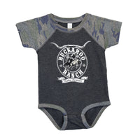Infant Boy's CH Camouflage "Buckaroo Ranch" Romper/Onesie Short Sleeve T-Shirt from Cowboy Hardware