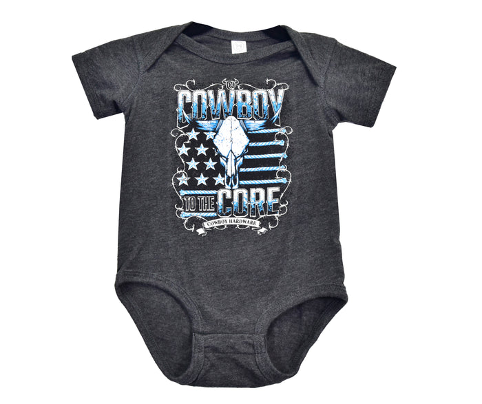 Infant Boy's CH Vintage Smoke "Cowboy to the Core" Short Sleeve T-Shirt from Cowboy Hardware