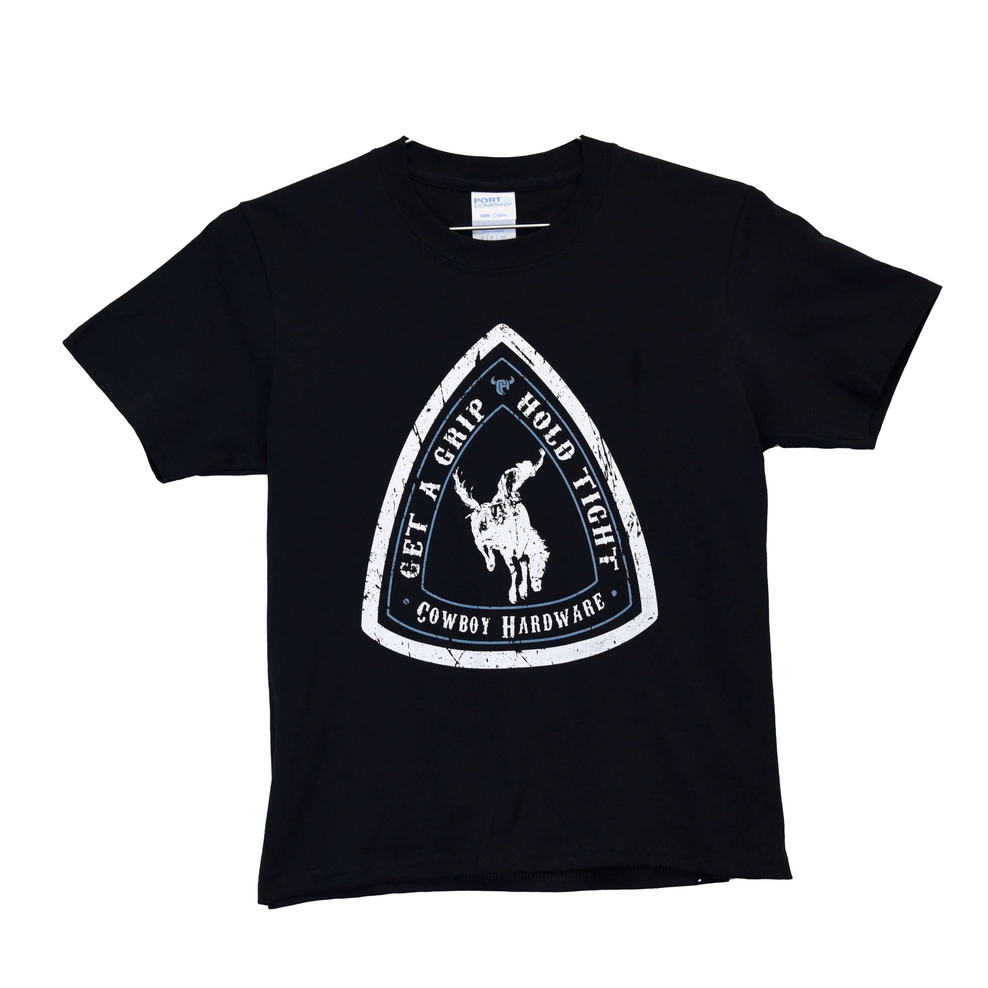 Infant Boys Get A Grip Black Short Sleeve Tee from Cowboy Hardware