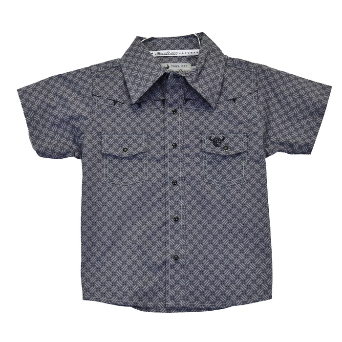 Infant Boys Gio Morse Charcoal Short Sleeve Print from Cowboy Hardware