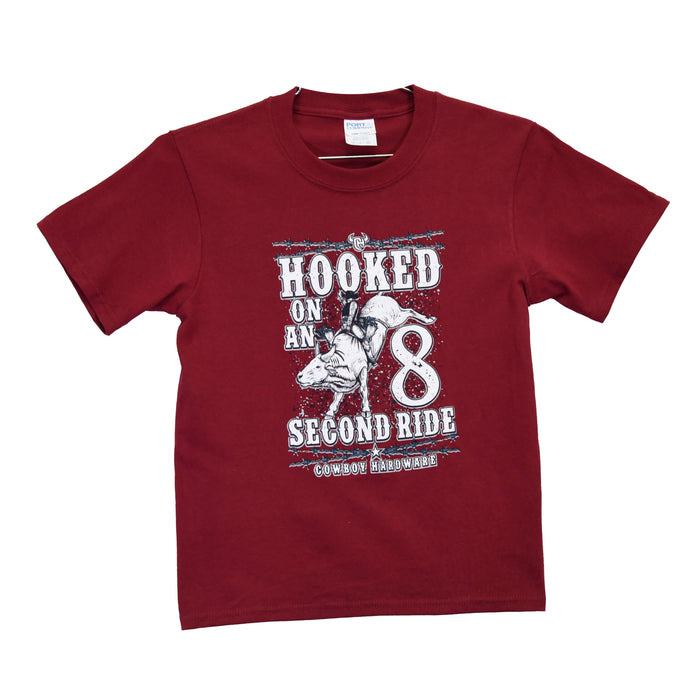 Infant Boys Hooked On 8 Second Cardinal Short Sleeve T-Shirt from Cowboy Hardware