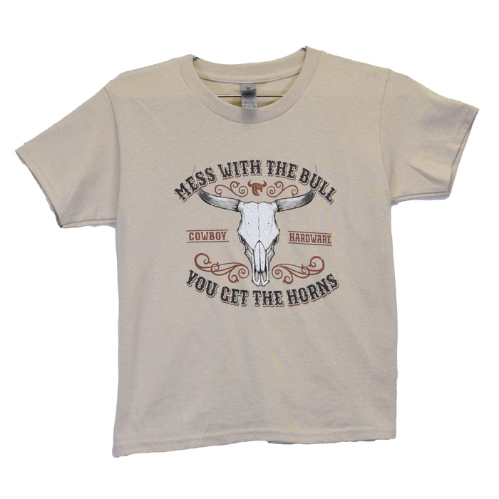 Infant Boys Mess With the Bull Sand Short Sleeve T-Shirt from Cowboy Hardware