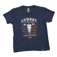 Infant Boys Navy Heather Cowboy To The Core Short Sleeve T-Shirt from Cowboy Hardware