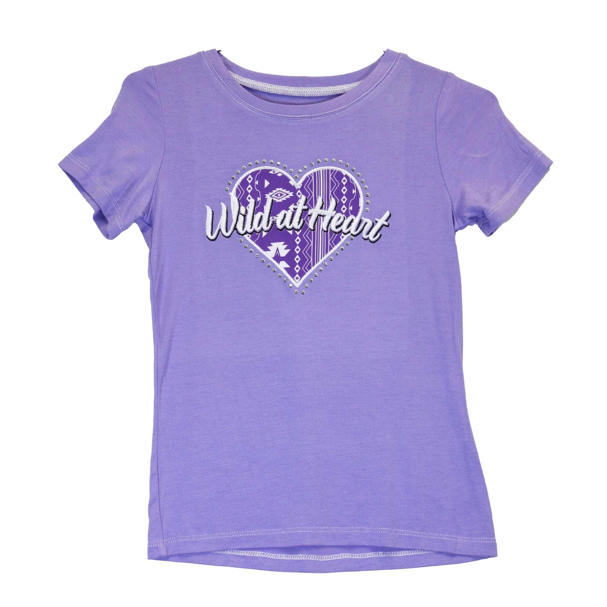 Infant Girls Cowgirl Hardware Liliac Wild At Heart Crew Short Sleeve Tee from Cowboy Hardware